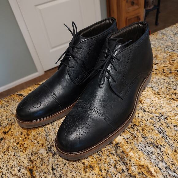 Marc Joseph Black Leather Chukka Boots Size 11.5, Made in Brazil, LVL 015 - Picture 4 of 15